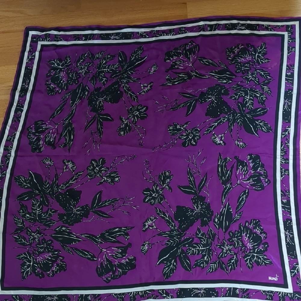 Mondi Purple Floral Scarf